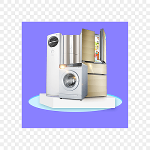 洗衣机PNG图片 电子产品的数字化视觉呈现